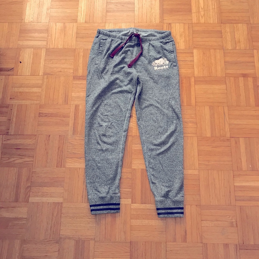 Roots salt and pepper sweat pants